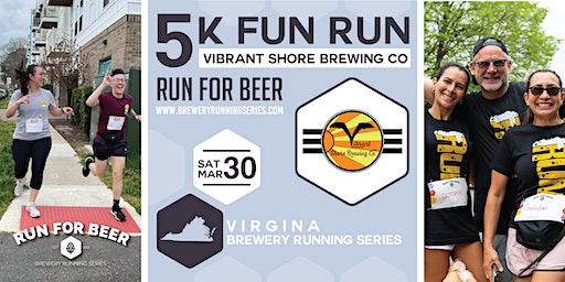 5k Beer Run x Vibrant Shore Brewing | 2024 Virginia Brewery Running Series | Vibrant Shore Brewing Company