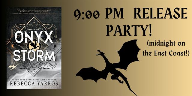 Onyx Storm 9:00 pm Release Party | Cellar Door Bookstore