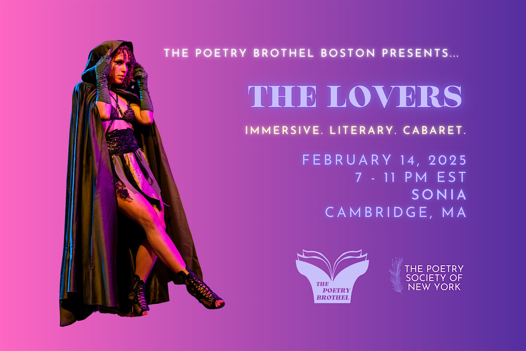 The Poetry Brothel Boston: The Lovers | Sonia Live Music Venue