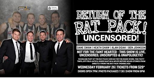 Return Of The Rat Pack LIVE at Matthew Flinders Hotel! | Matthew Flinders Hotel