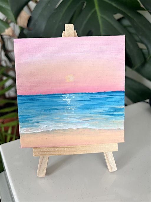 Mini-canvas sip and paint | The View Restaurant Bar Function Venue