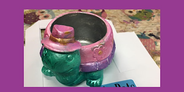 'Paint A Pot' with Jan Crafty Pots | Leigh Library