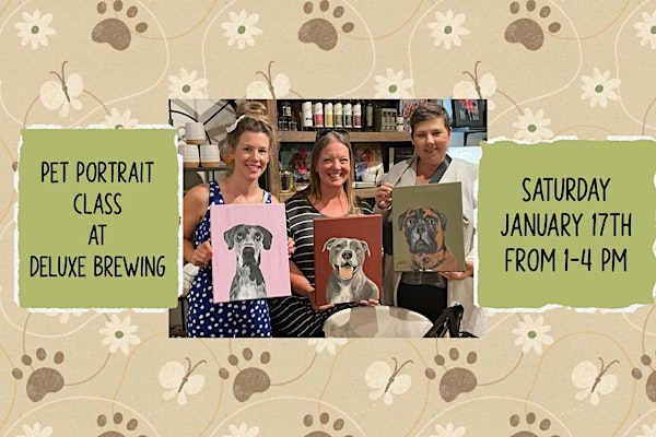 Paint Your Pet Class at Deluxe Brewing in Albany, OR | Deluxe Brewing Company