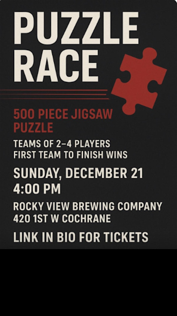 February Puzzle Race! | Rocky View Brewing Company