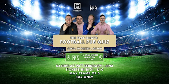 The Flat Chat's Football Pub Quiz 7! | Committee Room No.9