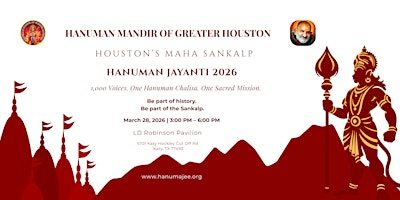 Hanuman Jayanti 2026_Neem Karoli Baba | 5701 Katy Hockley Cut Off Rd
