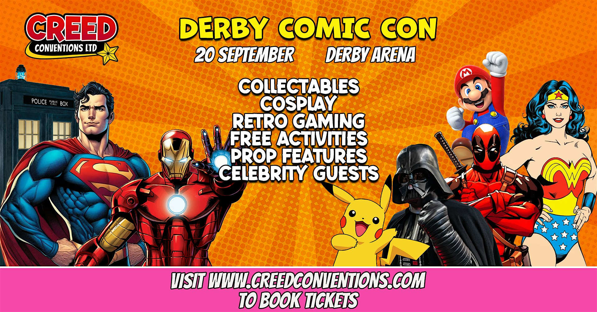 Derby Creed Comic Con - September 2026 | Derby Arena