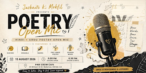 Hindi Poetry Open Mic in KWC | Waterloo
