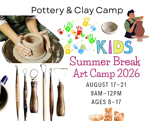 Teens Pottery Art Camp Week of August 17-21 | Expressive Brush Art Studio