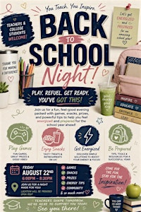 Back to School Night | 5500 Vinings Dr