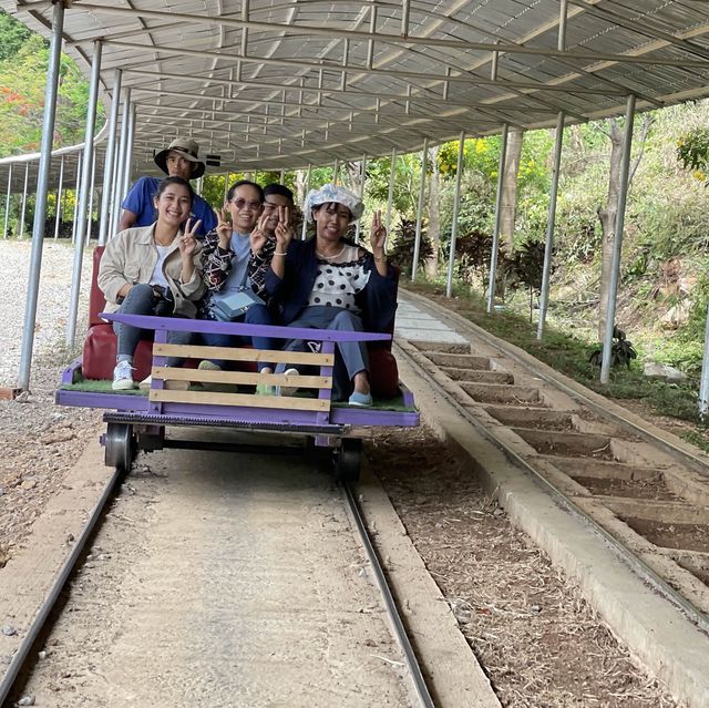 The Bamboo train trip in Battambang Cambodia 