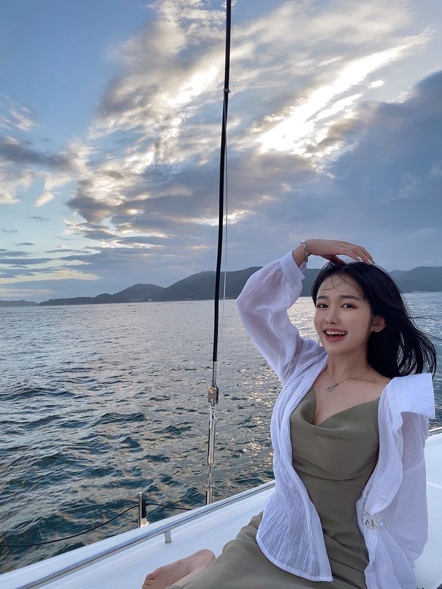통영에서 요트타고 낭만적인 노을을 🛥️
