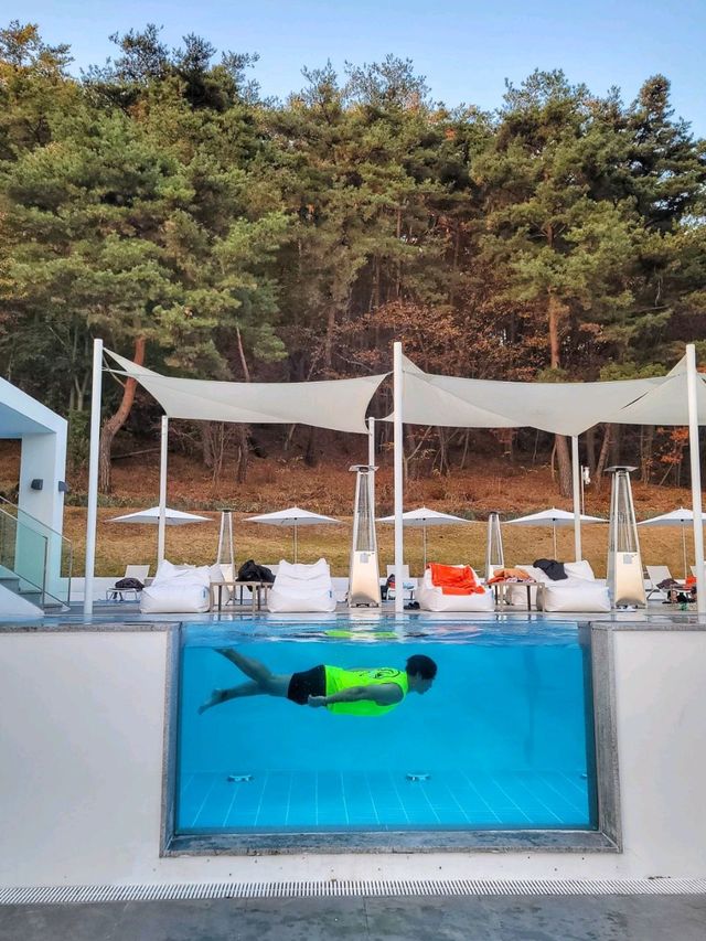 진짜 따뜻한 온수풀이 기분좋은, 스위트남원 가든풀🏊‍♀️