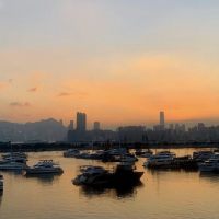 香港日落