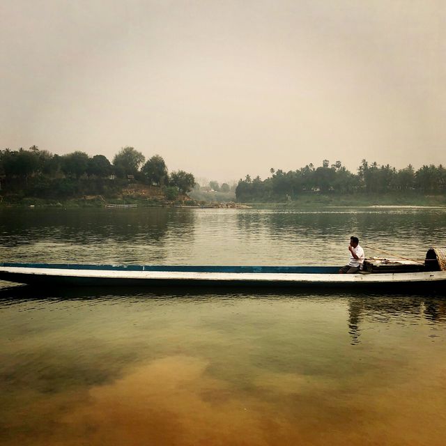 The scene of Luangprabang heritage city. 