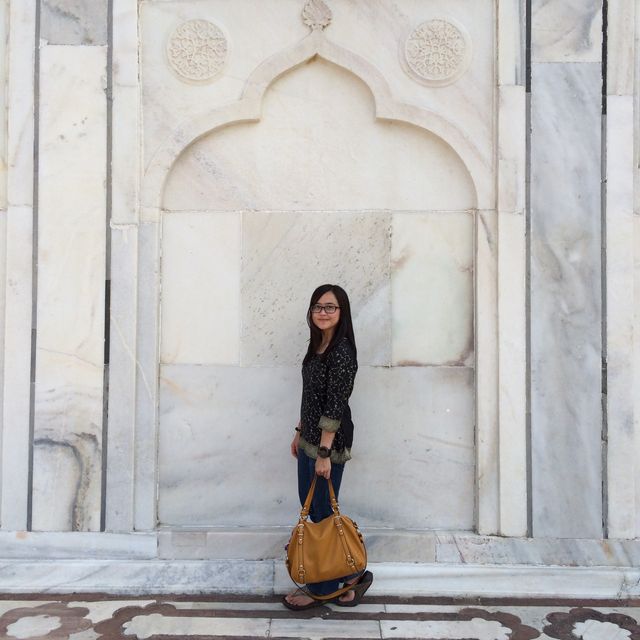 White marble Taj Mahal