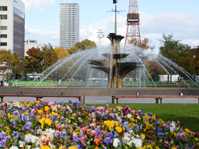 The Odori Park in Sapporo