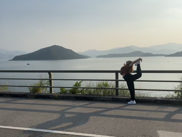 大美督水壩！！！踩單車影相一流💕