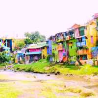 fresh apples in colorful village at Malang