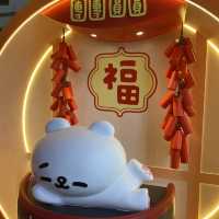 尖沙咀Isquare招財兔迎春擺設