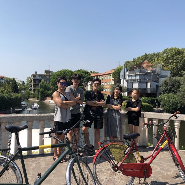 이탈리아 베니스 리도섬에서 자전거 타기! 🚲 