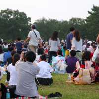 立川にある昭和記念公園 毎年行われる花火大会