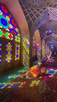 The Pink Mosque of Shiraz, the romantic city of Iran.