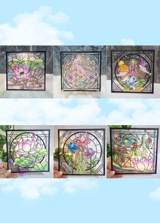 聖花藝術課程| 粉彩仿玻璃|透光藝術 | 尖沙咀漆咸圍2～4號金時商業大廈1302室