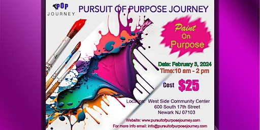 PAINT ON PURPOSE | Essex County West Side Park Community Center