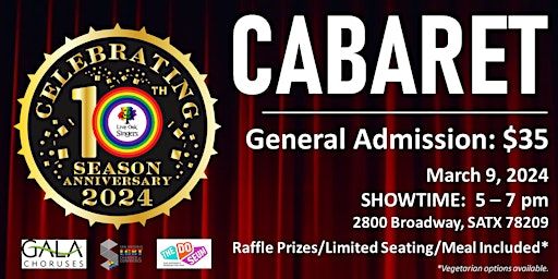 Cabaret Show, A Festive Night in Song! | The DoSeum, Broadway, San Antonio, TX, USA