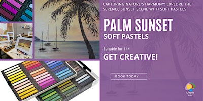 Palm Sunset - Soft Pastel Workshop | iCreated Studio