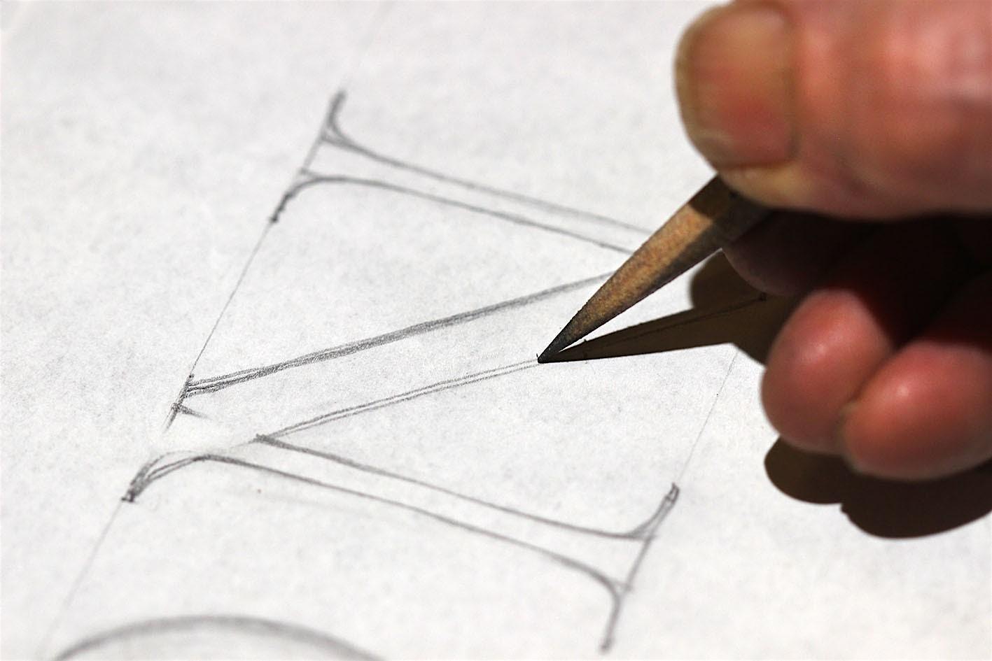 Lettering design for carving with John Neilson | Ruthin Craft Centre