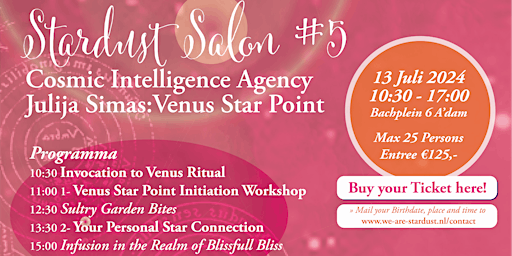 Stardust Salon #5 Venus Star Point | Bachplein 6