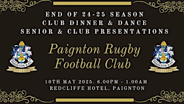 Paignton Rugby Club Dinner & Dance | Redcliffe Hotel