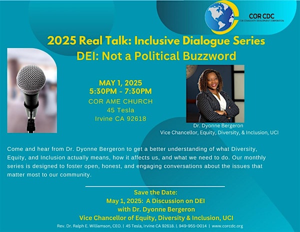 2025 Real Talk : Inclusive Dialogue Series-DEI: Not A Political Buzzword | 45 Tesla