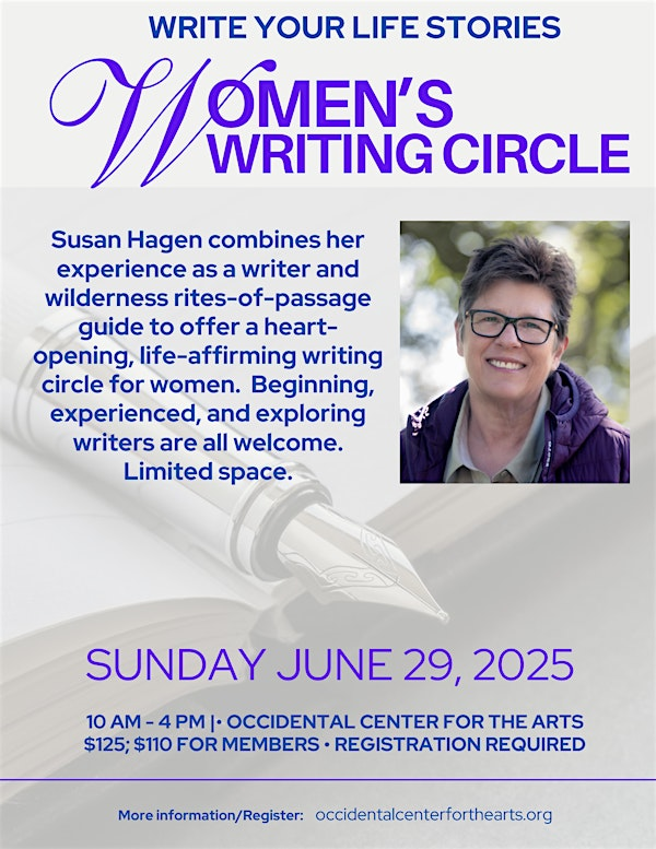 Write Your Life Stories: A Women's Writing Circle | Occidental Center For the Arts