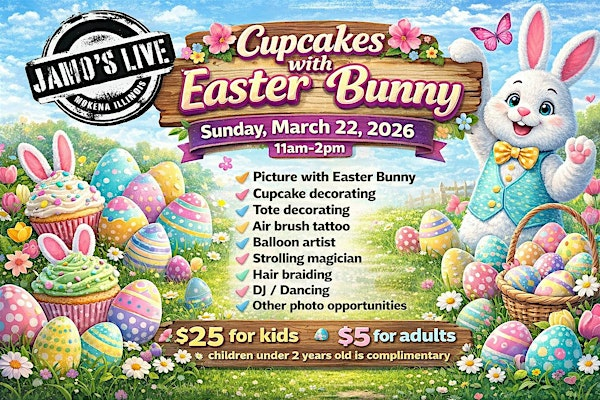 Cupcakes with the Easter Bunny | Jamo's Live