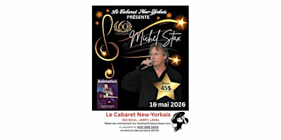 Michel Stax au Cabaret New-Yorkais | Laval, QC | Le Cabaret New-Yorkais