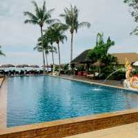 Resort with beautiful fountains 