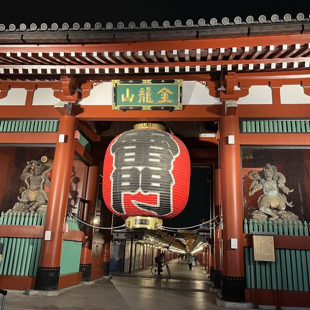 【東京】夜の浅草寺
