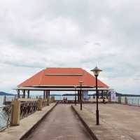 quiet and peaceful pier in old town Koh lanta