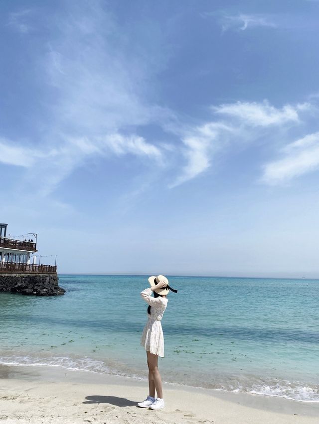 제주 에메랄드빛 해변 '함덕해수욕장' 🏝