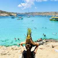 ブルーラグーンの透明度がすごい‼︎マルタに行ったらマストの離島🌴