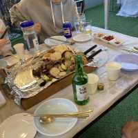 서울 시내에서 루프탑 캠핑 바베큐_달미코코