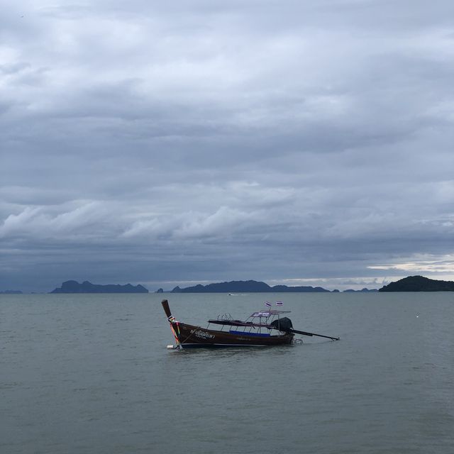 quiet and peaceful pier in old town Koh lanta
