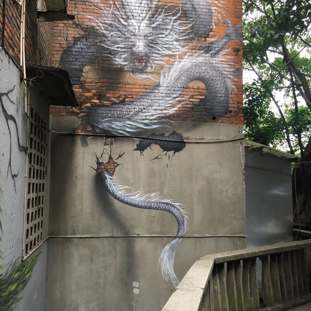 Chongqing graffiti street 