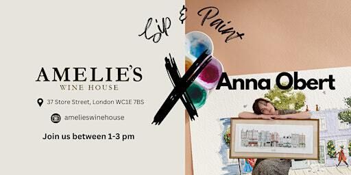 Amelie's Sip & Paint Workshop: A Creative Journey with Anna Obert | Amelie's Wine House