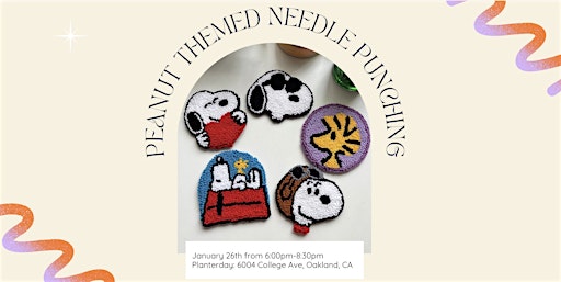 DIY Peanuts Punch Needle Coaster Workshop @ Planterday | Planterday: Your Mission-Driven Plant Shop