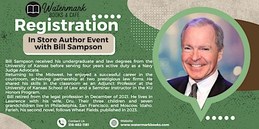 In Store Event with Bill Sampson | Watermark Books & Café