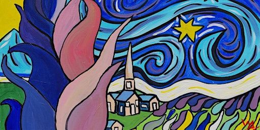 Paint Van Gogh In Pop Art + Prosecco! Newmarket | Graze Kitchen, Newmarket